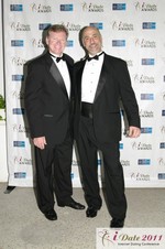 Terry Fitzpatrick and Paul Falzone of eLove at the 2011 Internet Dating Industry Awards Ceremony in Miami