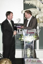 Steve Pammenter of White Label Dating at the 2011 iDateAwards Ceremony in Miami