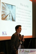 John Breyalt (National Consumers League) at the 2011 Internet Dating Conference in Miami